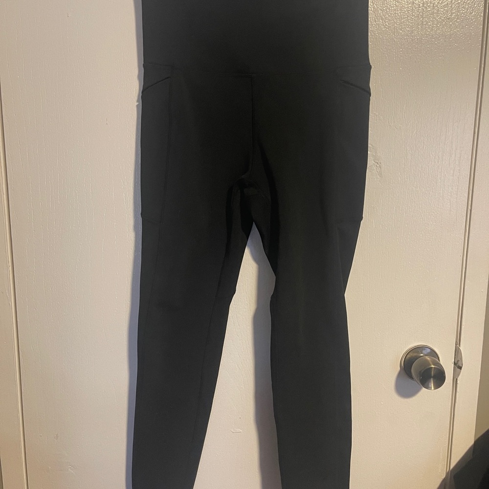 Nicole Miller Sport Leggings Women’s Lrg Stretch Yoga Run Gym Pants Black